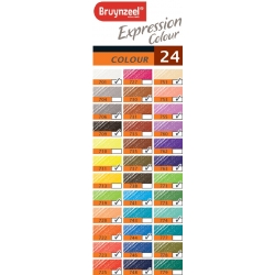Zestaw kredek Bruynzeel Expression Colour 24 szt w metalowym etui