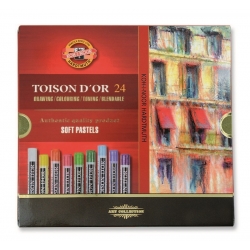 Zestaw suchych pasteli Toison D'or Koh-i-Noor 24 kol.