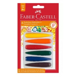 Zestaw kredek woskowych dla dzieci 4+ Faber Castel 6 kol.