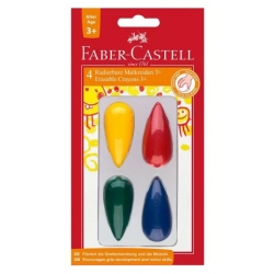 Zestaw kredek woskowych dla dzieci 3+ Faber Castel 4 kol.