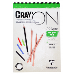 Blok Clairefontaine Cray'On 160g na spirali