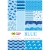 Blok dekoracyjny z motywami - Blue A4 15 ark.
