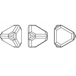Kryształ Swarovski Pyramid do wklejania 4 mm 4842 Khaki