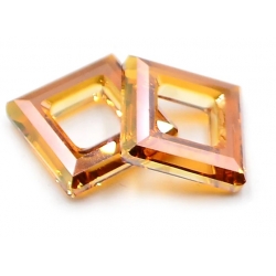 Kryształ Swarovski Square Frame 14 mm 4439 Crystal Copper