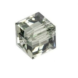 Kryształ Swarovski kostka 6mm 5601 Black Diamond