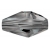Kryształ Swarovski Polygon Bead 18x11 mm 5203 Black Diamond