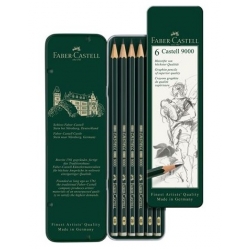 Zestaw 6 ołówków Faber-Castell Art seria 9000